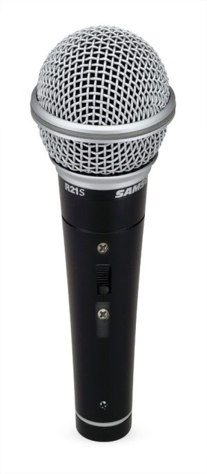 Micrófono Dinámico Cardioide Con Switch, Scr21s Samson Negro