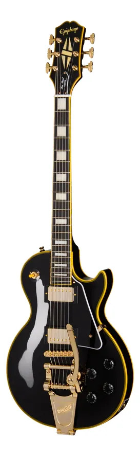 Guitarra Electrica EpiPhone Les Paul Custom 59 Joe Bonamassa Diestro Antique Ebony Ébano