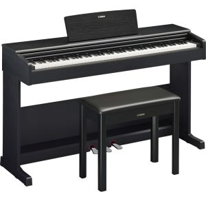 Piano Digital Yamaha Ydp105 Con Mueble 88 Teclas Pedalera Cu Color Negro
