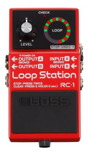 Pedal De Efecto Boss Loop Station Rc-1 Rojo