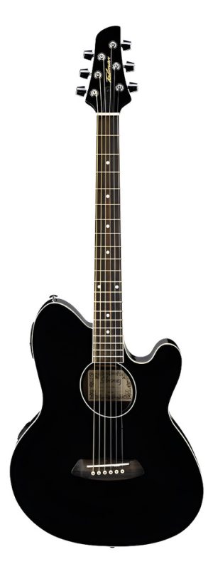 Guitarra Electroacústica Ibanez Talman Tcy10e Para Diestros Black High Gloss Brillante Diestro