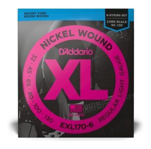 Daddario Cuerdas Para Bajo De 6 Cuerdas 32-130 Exl170-6