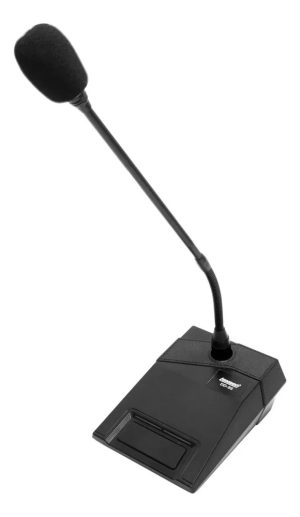 Microfono De Mesa Lexsen Dd95 Gooseneck Con Base Negro