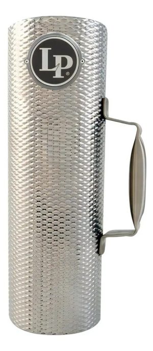 Guiro Merengue Latin Percussion Lp305 Plateado 34cm Aluminio Con Raspador