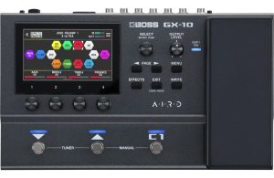 Procesador De Efectos Boss Gx-10 Para Guitarra Y Bajo Negro