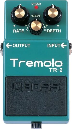 Pedal De Trémolo Boss Tr-2 Para Guitarra Eléctrica Verde