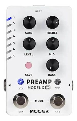 Pedal Efectos Mooer Looper X2 Color Blanco