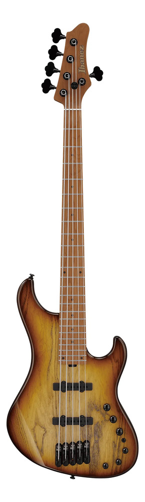 Bajo Electrico Ibanez Mdm1305 5 Cuerdas Con Funda Diestro Natural Stained Amber Burst Satín 5