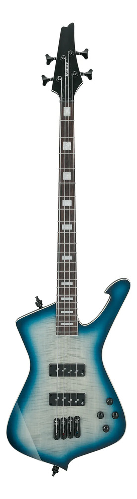 Bajo Electrico Ibanez Icb720fm-cbs Con Funda Diestro Cosmic Blue Starburst Laqueado 4