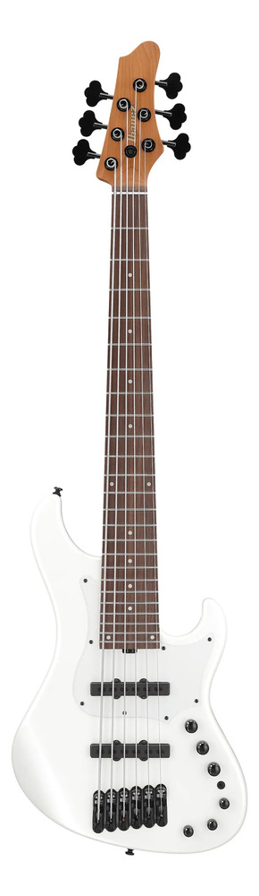 Bajo Electrico Ibanez Mdm1006 6 Cuerdas Con Funda Diestro Pearl White Laqueado 6