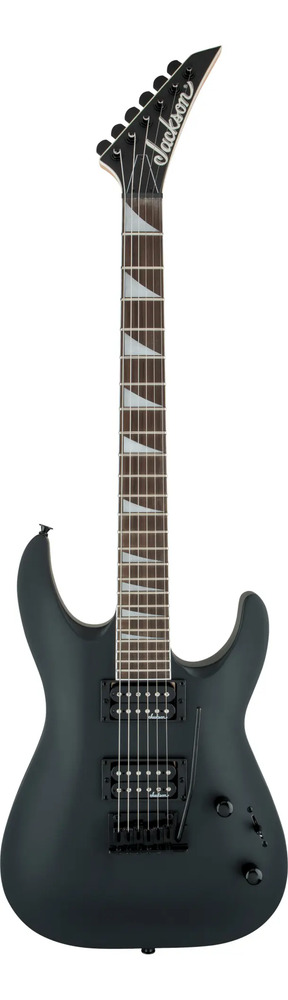 Guitarra Eléctrica Jackson Js Series Js22 Dka Dinky De Álamo 2018 Satin Black Brillante Con Diapasón De Amaranto Diestro