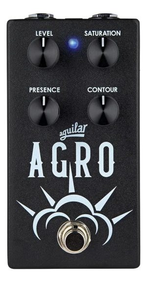 Pedal Efectos Aguilar Agro Bass Overdrive V2 Bajo Negro