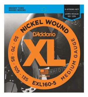 Encordado Bajo 5 Cuerdas Daddario Bajo Exl1605