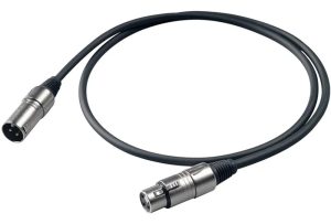Cable Proel Bulk Xlr Canon Blindado Para Microfono 1 Metro