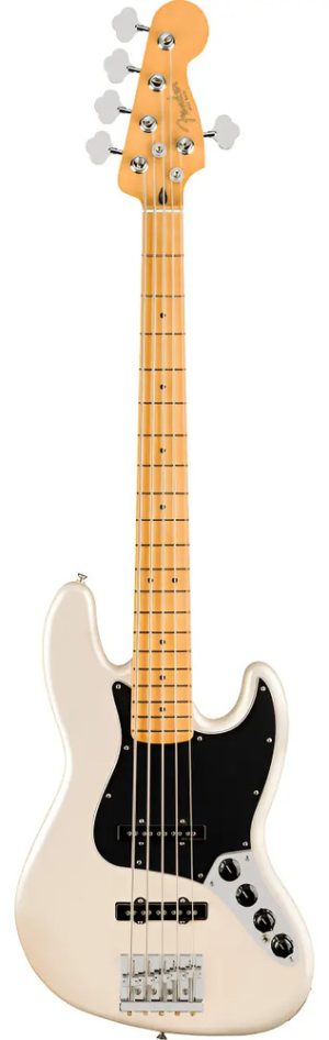 Bajo Electrico Fender Player Ii Modified Jbass 5 Cuerdas Wht Diestro Perla Olímpica Poliéster Brillante 5