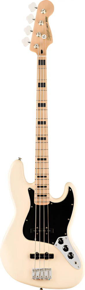 Bajo Squier Jazz Bass Affinity Active Olympic Pearl Diestro Olympic White Laqueado 4