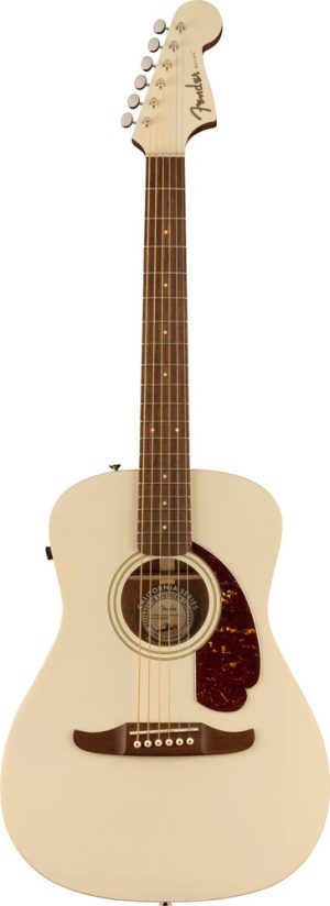 Guitarra Electro Acustica Fender Malibu Player Natural Olympic White Diestro Nogal