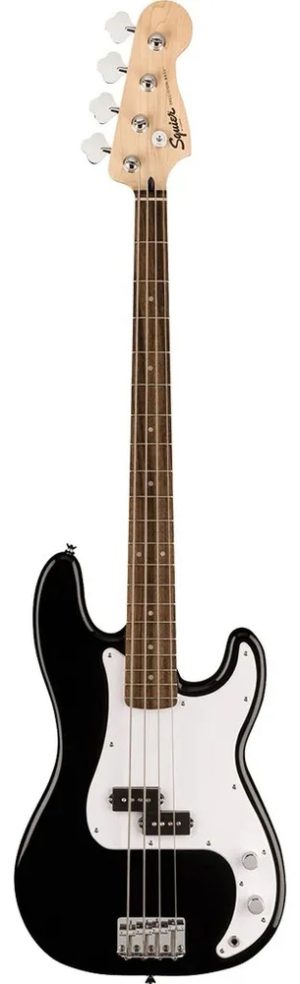 Bajo Eléctrico Fender Squier Sonic Lrl Wpg Blk Cantidad De Cuerdas 4 Color Negro Orientación De La Mano Diestro Poliuretano Brillante