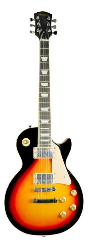 Guitarra Electrica Memphis E40 Les Paul Sunburst Diestro Sunburst Palo De Rosa