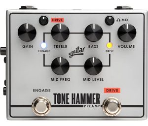 Pedal De Preamplificador Aguilar Tone Hammer V2 Direct Box Para Bajo, Color Gris