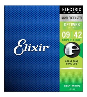 Cuerda Para Guitarra Elixir 009 Optiweb Light 19002