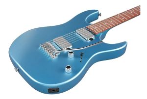 Guitarra Electrica Ibanez Grx120spmlm Metallic Light Blue Diestro Azul Metálico Arce Jatoba