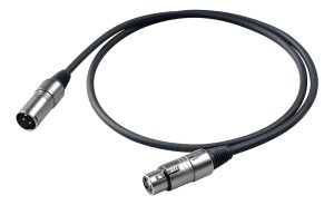 Cable Xlr Proel 10m Macho A Hembra Conectores Metálicos Audio Bulk250lu10