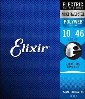 Encordoamento Elixir Para Guitarra 010 Polyweb Super Light