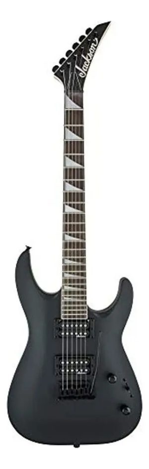 Guitarra Eléctrica Jackson Js Series Js22 Dka Dinky De Álamo 2018 Satin Black Brillante Con Diapasón De Amaranto Diestro