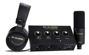 Kit De Grabación M-audio Mtrack Duo Hd Pack Negro