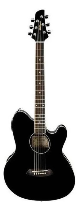 Guitarra Electroacústica Ibanez Talman Tcy10e Para Diestros Black High Gloss Brillante Diestro