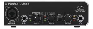 Interfaz De Audio Behringer U-phoria Umc22 Negra 1.ª Gen Negro