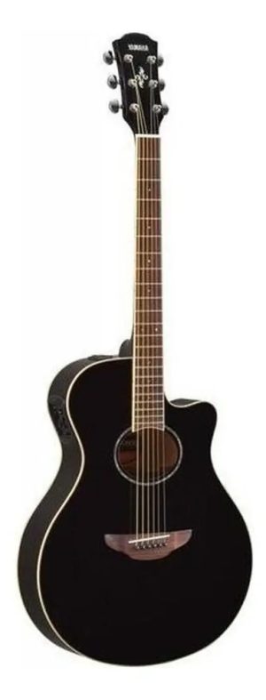 Guitarra Electroacústica Yamaha Apx600 Para Diestros Black Palo De Rosa Brillante Diestro