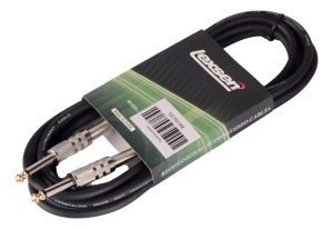 Cable De Guitarra Lexsen GC503M 3 Metros Negro Conectores 1/4