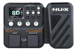 Pedal Multiefecto Para Guitarra Nux Mg-101 Gris Oscuro