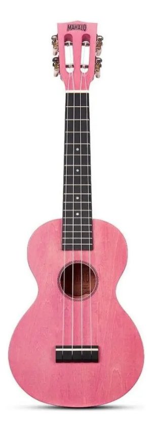 Ukelele Concierto Mahalo Ml2 Island Serie Colores Con Funda Rosa