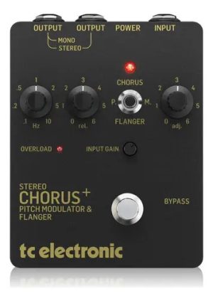 Tc Electronic Chorus Scf Gold Pedal Para Guitarra Y Contrabajo Color Negro