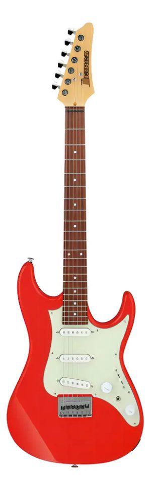 Guitarra Electrica Ibanez Azes31vm Vermilion Diestro Rojo Jatobá