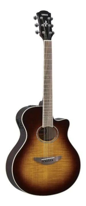 Guitarra Electroacustica Yamaha Apx600fm Tobacco Brown Sunburst Diestro Palo De Rosa